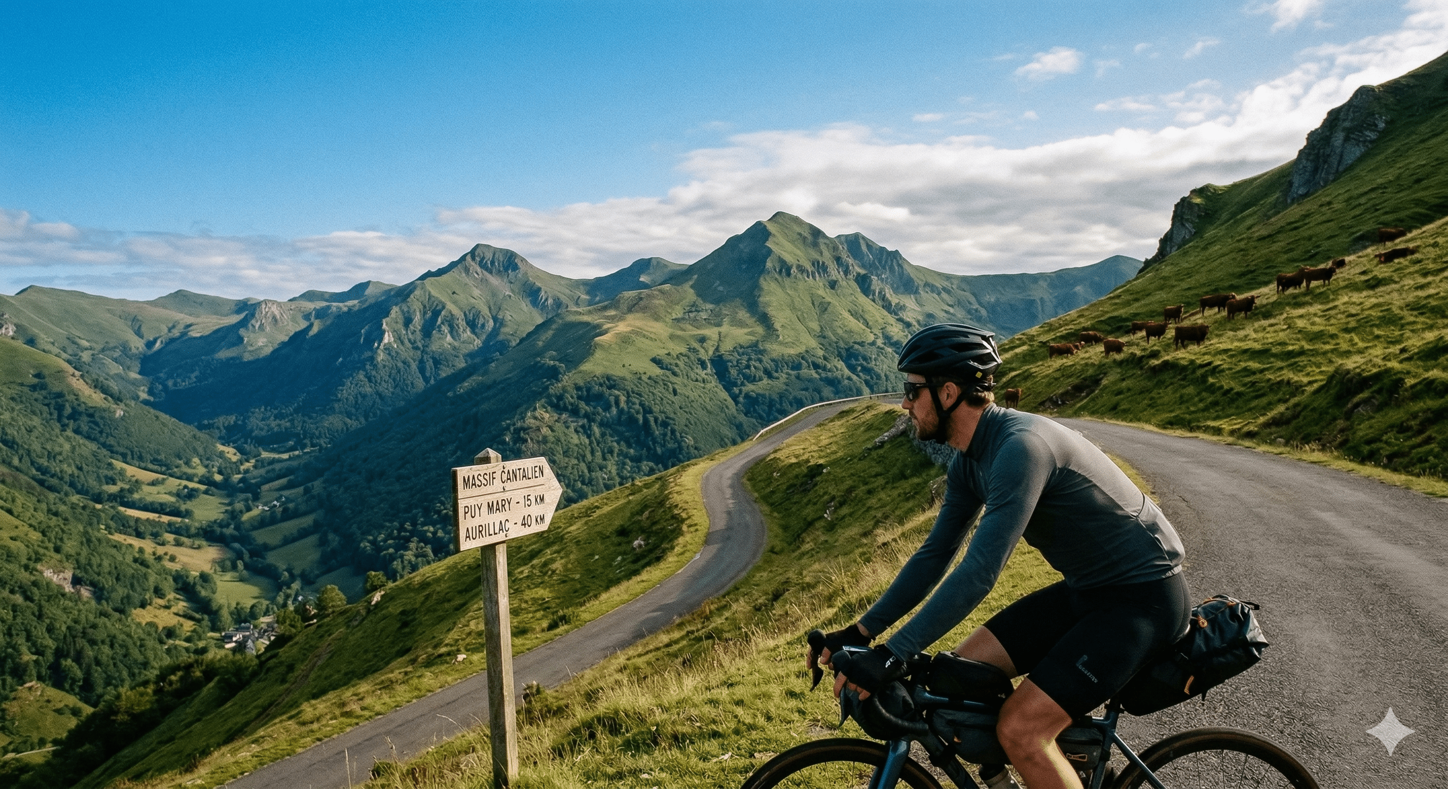 Chroniques d'un Tour de France à Vélo : Épisode 15 – Le Cantal, Volcans Sacrés, Estives Infinies et Force Verte