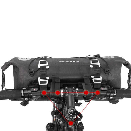 1568Sacoche de guidon télescopique ROCKBROS, marron