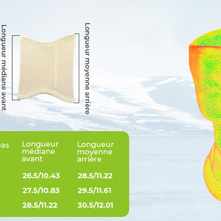 2 Cache-Cou Polaire Qunature Réversible Hiver Marron