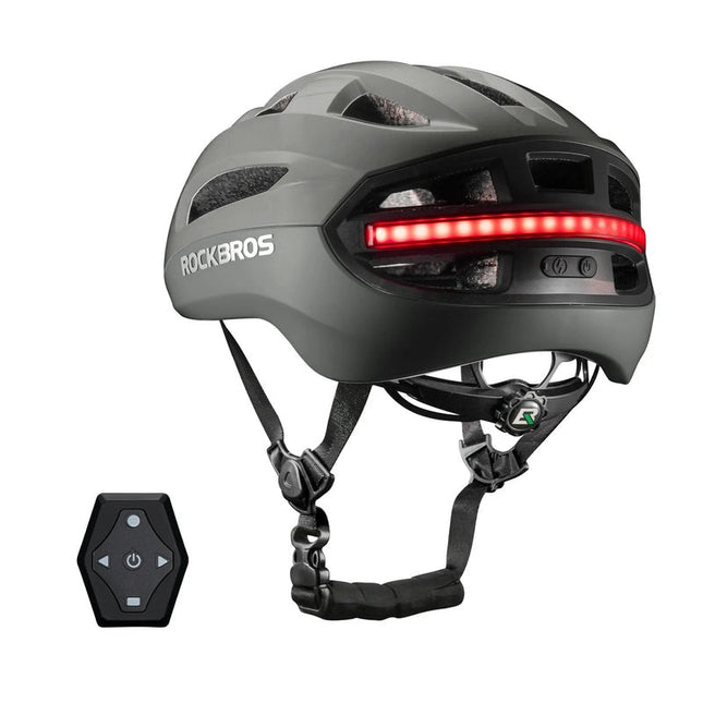 2 Smart LED Bike Helmets with ROCKBROS Remote Control