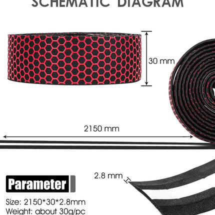 1202Ruban de Guidon de Vélo de Route en Nid d&amp;#39;Abeille