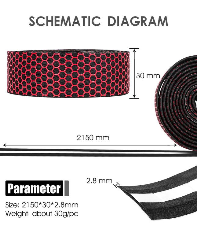 1202Ruban de Guidon de Vélo de Route en Nid d&amp;#39;Abeille