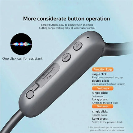 1272Ecouteur sans fil Bluetooth à port cervical pour extérieur