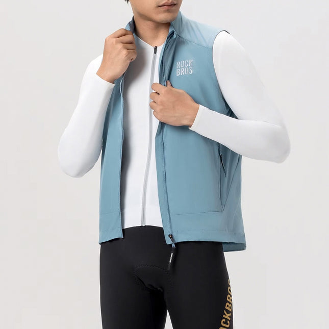 Gilet de vélo coupe-vent respirant UPF50+ ROCKBROS