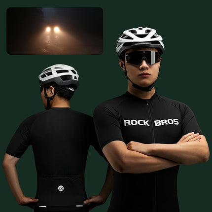 6 ROCKBROS 15120002002 férfi kerékpáros mez, légáteresztő és fényvisszaverő