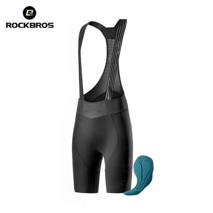 Herren-Radshorts mit Trägern und elastischem Einsatz