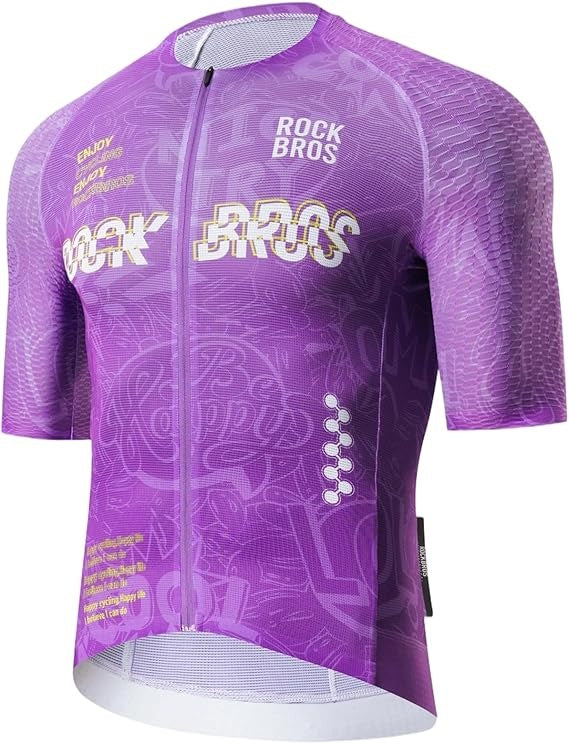Maillot vélo homme ROCKBROS respirant avec poches arrière