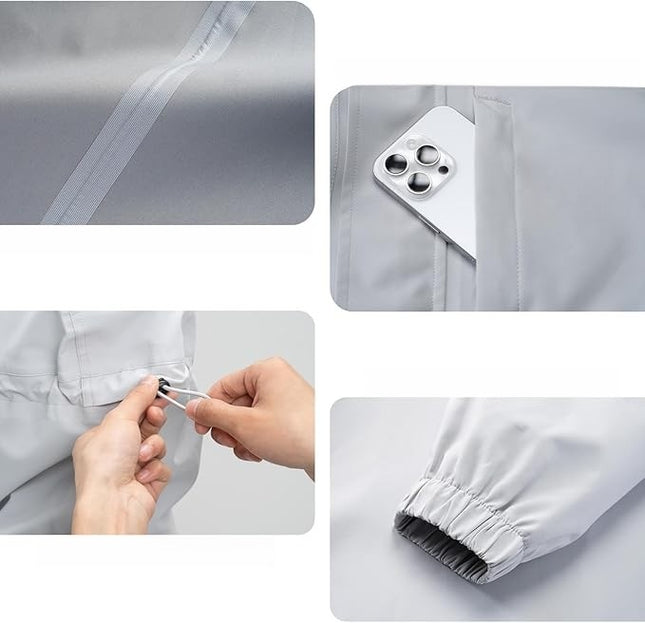Jaqueta de pluja impermeable i reflectant per a ciclisme ROCKBROS