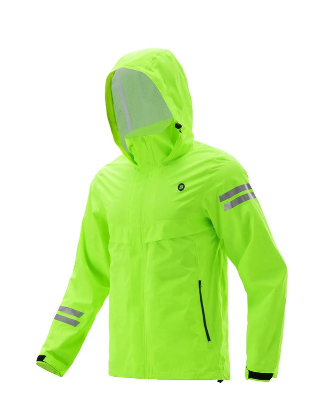 Jaqueta de pluja per a bicicleta verd fluorescent ROCKBROS