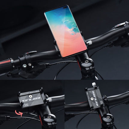 2465Support téléphone  GUB G81 Aluminium NOIR