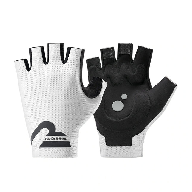 10 pairs of ROCKBROS breathable half-finger anti-vibration cycling gloves