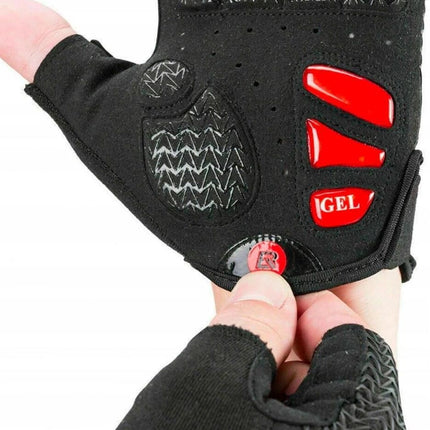 2256Par de Guantes de Ciclismo de Medio Dedo Exteriores Transpirables