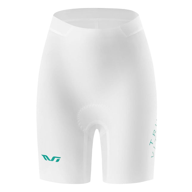 Short da ciclismo da donna senza cuciture con eye-liner