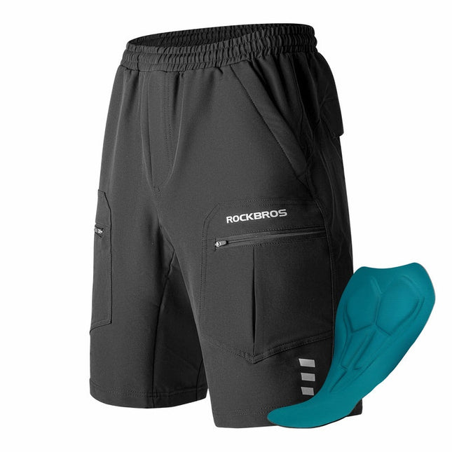 Pantalons curts de ciclisme amb culot i butxaques amb cremallera ROCKBROS