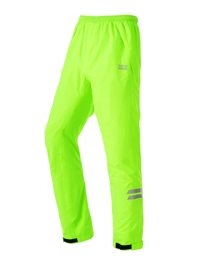 Fluoreszierende grüne Regenhose fürs Fahrrad ROCKBROS