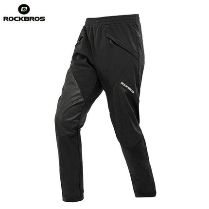 Pantalon de cyclisme long d'hiver ROCKBROS en polaire chaude 7