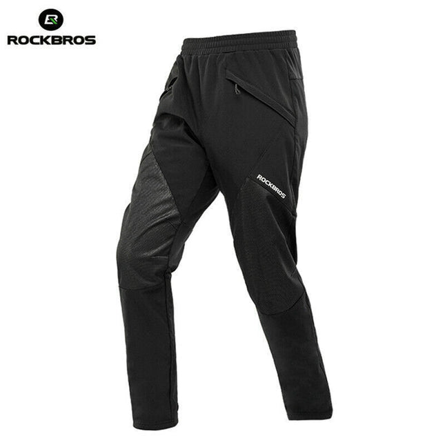 Pantalon de cyclisme long d'hiver ROCKBROS en polaire chaude 7