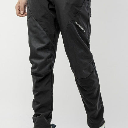 Pantalon de cyclisme long d'hiver ROCKBROS en polaire chaude 7