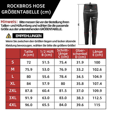 Pantalon Cyclisme Long ROCKBROS Homme
