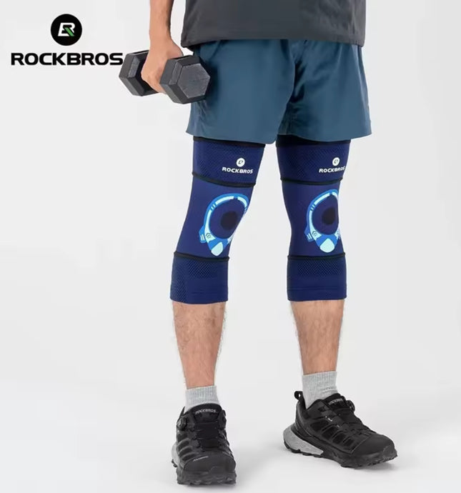 4 ROCKBROS Stoßdämpfende Knieschützer fürs Radfahren