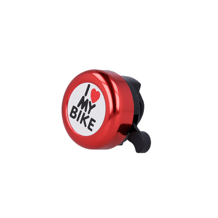 256Timbre de bicicleta Amo mi bicicleta Para siempre Exterior rojo