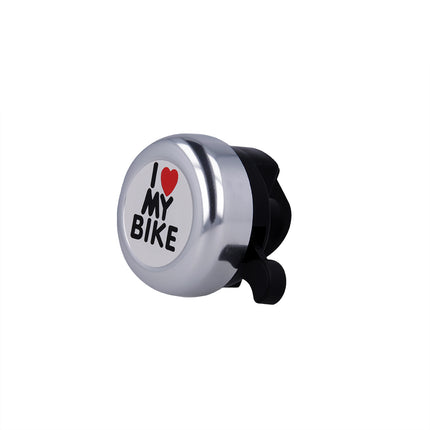 388Campanello per bicicletta I love my bike Forever Outdoor – Argento