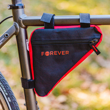 1587Borsa da telaio per bicicletta FB-100 Forever Outdoor nero-rosso