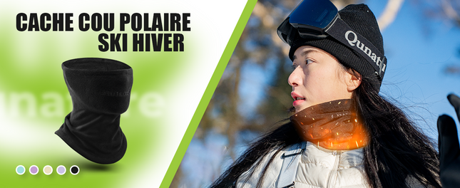 Cache-Cou Polaire Qunature Dvipusis Žiemos Žalias