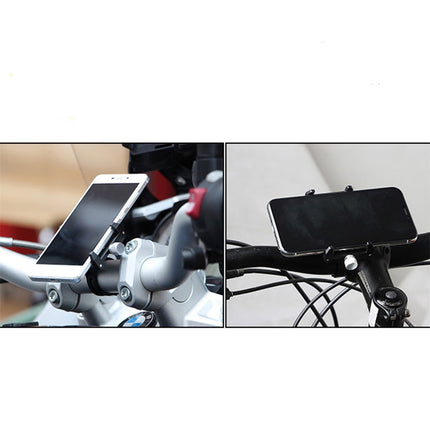 Supporto telefono manubrio bici in alluminio 90, morsetto universale 50-100 mm, nero