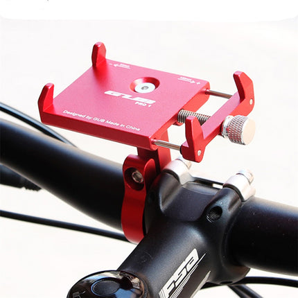 Supporto telefono 45 per manubrio bici in alluminio, morsetto universale 50-100 mm, rosso