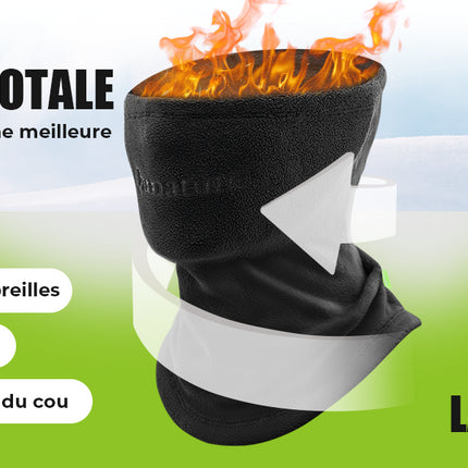 2 Cache-Cou Polaire Qunature Réversible Hiver Violet