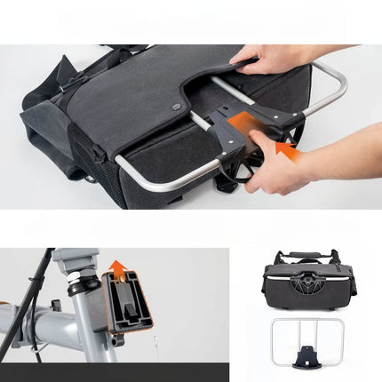 Mochila dobrável para bicicleta com guiador ROCKBROS
