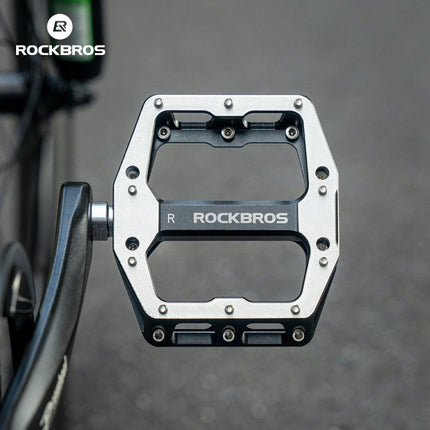 Breda halkfria ROCKBROS-pedaler för mountainbike