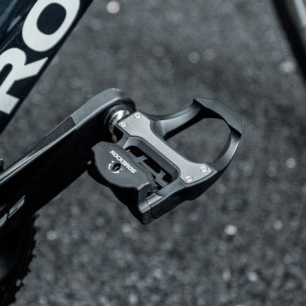 Automatiska landsvägspedaler i nylon kompatibla med Shimano SPD-SL ROCKBROS