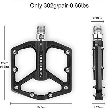 366 Pedali per bicicletta piatti in alluminio