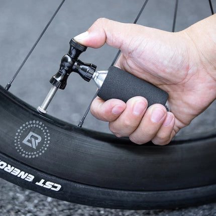 Mini gonfleur CO? en aluminium compatible Presta et Schrader ROCKBROS