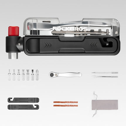 Kit de reparació amb inflador, carraca i eines tubeless ROCKBROS