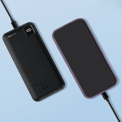 باور بانك فوريفر TB-300M PD QC 22,5 واط 10000 مللي أمبير ساعة أسود