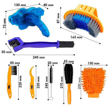 WEST BIKING dviračio valymo rinkinys (7 dalys)