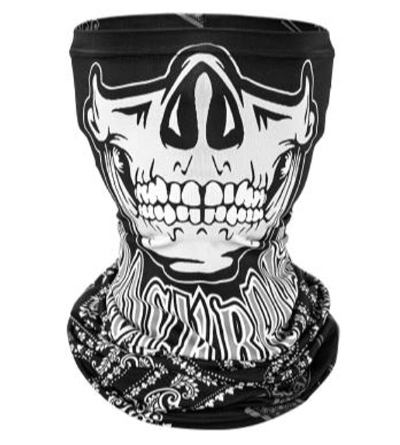 634Cagoule Multifunzionale ROCKBROS Cranio - Nero e rosso