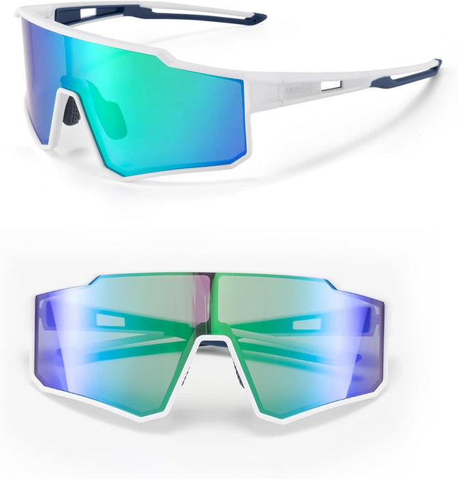 1290Lunettes de Cyclisme de Sport Polarisées, Blanc