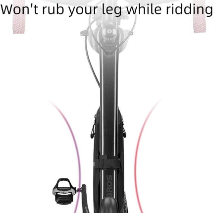 Borsa da telaio per bicicletta impermeabile e riflettente, 1,5 L