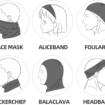 1152Bandeau facial rafraîchissant pour activités outdoor Gris