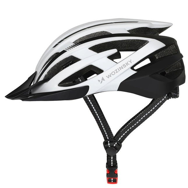 Wozinsky mountainbikehelm met afneembare vizier en USB-licht