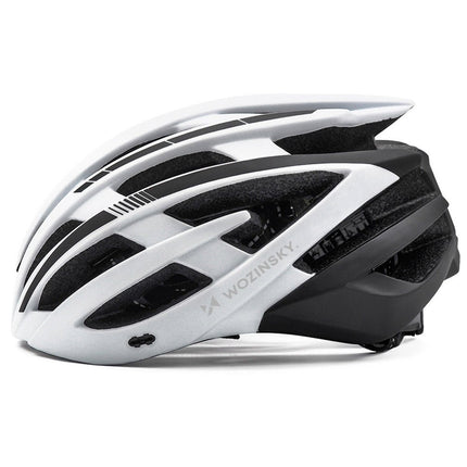 Wozinsky Geländefahrradhelm mit abnehmbarem Visier und USB-Licht