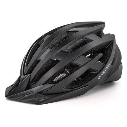 Capacete de bicicleta todo-o-terreno Wozinsky com viseira amovível e luz USB 6