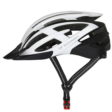 Casca de bicicleta tot terreny Wozinsky amb visera extraïble i llum USB 3