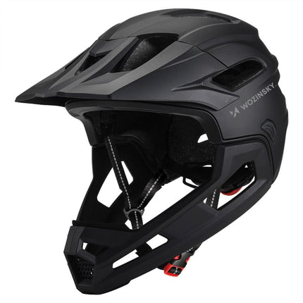 Capacete integral de bicicleta Wozinsky com viseira amovível leve