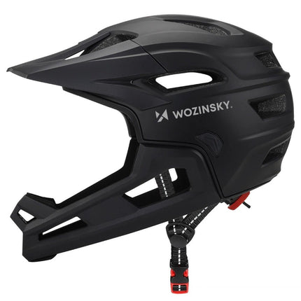 Capacete integral de bicicleta Wozinsky com viseira amovível leve