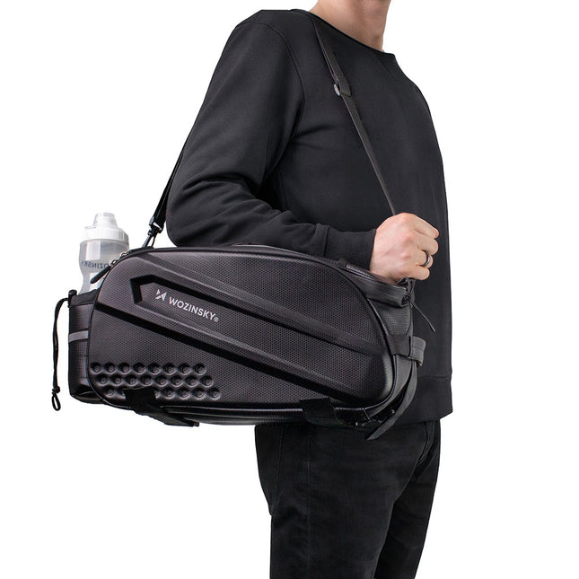 Bolsa trasera extensible para bicicleta con bandolera WOZINSKY